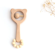 Cargar imagen en el visor de la galería, Sonajero mordedor oso Beige