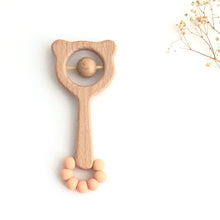 Cargar imagen en el visor de la galería, Sonajero mordedor oso Melocotón