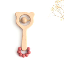Cargar imagen en el visor de la galería, Sonajero mordedor oso Teja