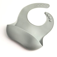 Cargar imagen en el visor de la galería, Babero de silicona color Gris Claro