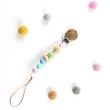 Cargar imagen en el visor de la galería, Chupetero new born texturas colores pastel