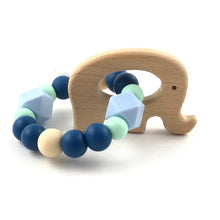 Cargar imagen en el visor de la galería, Mordedor elefante tonos azules