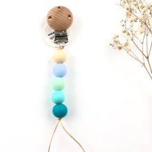 Cargar imagen en el visor de la galería, Chupetero silicona mini colores verdes