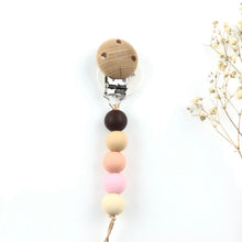 Cargar imagen en el visor de la galería, Chupetero silicona mini colores nude