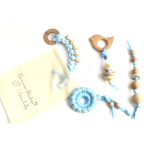 Cargar imagen en el visor de la galería, Bolsa de tesoros bebé en color azul