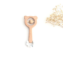 Cargar imagen en el visor de la galería, Sonajero mordedor oso mármol