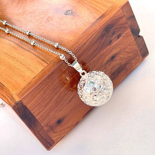 Bola de embarazo plateada personalizada