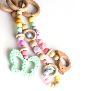 Juguetes paga gimnasio de bebe color arco iris pastel