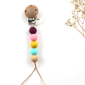 Chupetero mini silicona bebé colores