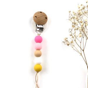 Chupetero silicona mini colores pastel