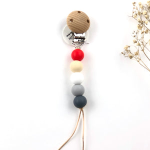 Chupetero mini silicona gris